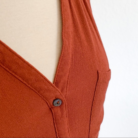 NBW SIS SIS Burnt Orange Blouse - Picture 6 of 8